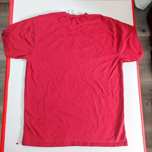 Crooks & Castles short sleeve T-shirt burgundy with graphic design men's size L - Picture 3 of 8